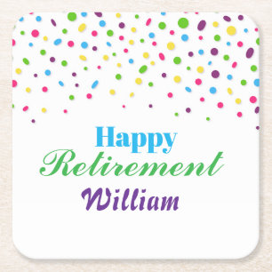 Porta-copo De Papel Quadrado Ajuste Feliz de Confiança de Cores Personalizado