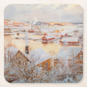 Porta-copo De Papel Quadrado Albert Edelsense - Dia de dezembro