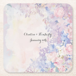 Porta-copo De Papel Quadrado Alessandra Paper Coaster Personalizável