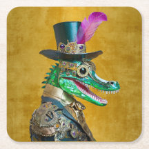 Alligator Animal do Partido Steampunk do Mardi Gra