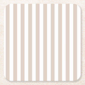 Porta-copo De Papel Quadrado Almond & White Stripes