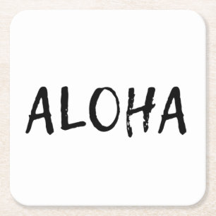 Porta-copo De Papel Quadrado Aloha