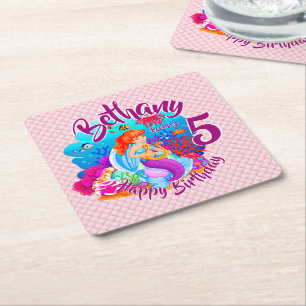 Porta-copo De Papel Quadrado Alterar Nome de Idade Personalizar Festa de aniver