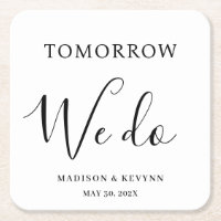 Amanhã, fazemos o mínimo e o máximo | Wedding Napk