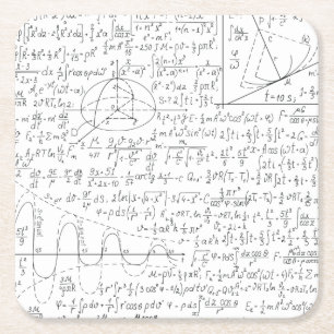 Porta-copo De Papel Quadrado Amantes Matemáticos, Fórmula de Matemática, Geek d