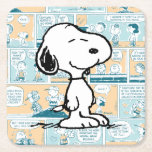 Porta-copo De Papel Quadrado Amendoins | Padrões de banda desenhada Snoopy<br><div class="desc">Snoopy é o amoroso bicho de estimação de Charlie Brown na tira cômica Peanuts de Charles M. Schulz. Veja este design de amendoins bonitinho com Snoopy em um padrão de banda desenhada.</div>