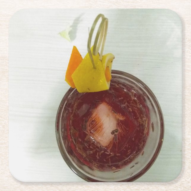 Porta-copo De Papel Quadrado Americano (Frente)