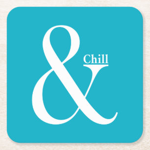 Porta-copo De Papel Quadrado Ampersand Chill