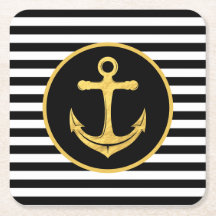 Âncora e faixas | Tema náutico | PORTAS COPOS