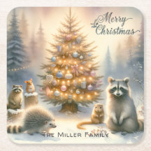 Animais de Floresta de Natal Personalizados