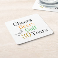 aniversário de 30 anos Cheers e Beers Golf Party
