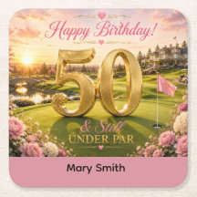 Aniversário de 50 anos de Golfe para Mulher Golfis