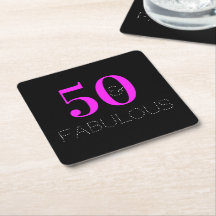 Aniversário de 50 anos, festa fabulosa Neon Rosa P