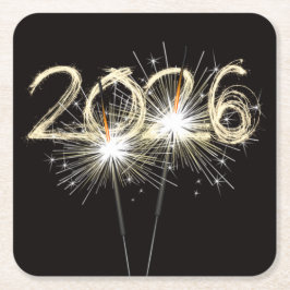 Porta-copo De Papel Quadrado Anos novos de 2026