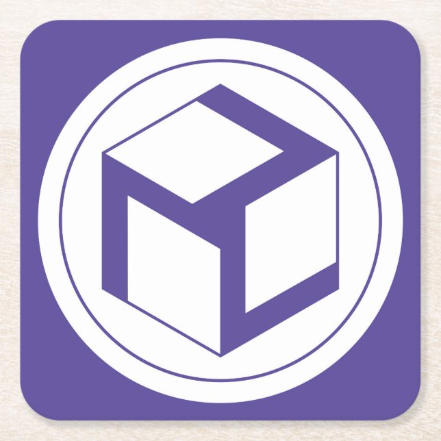 Porta-copo De Papel Quadrado Antahkarana - Yin fêmeas Antahkarana (Frente)