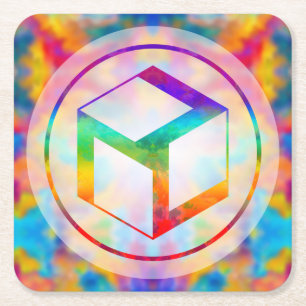 Porta-copo De Papel Quadrado Antahkarana - Yin fêmeas Antahkarana