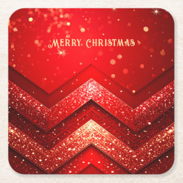 Porta-copo De Papel Quadrado Apoio de papel decorativo vermelho para o Natal