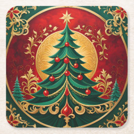 Porta-copo De Papel Quadrado Apoio de Papel para Natal Árvore de Natal