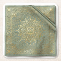 Aposentos Verde e Dourado Mughal Mandala - Luxo