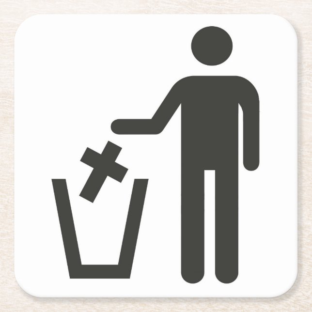 Porta-copo De Papel Quadrado Apostasy (Frente)