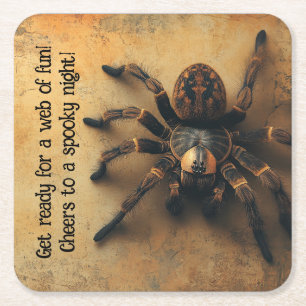 Porta-copo De Papel Quadrado Aranha Spook-tacular HALLOWEEN Bash!