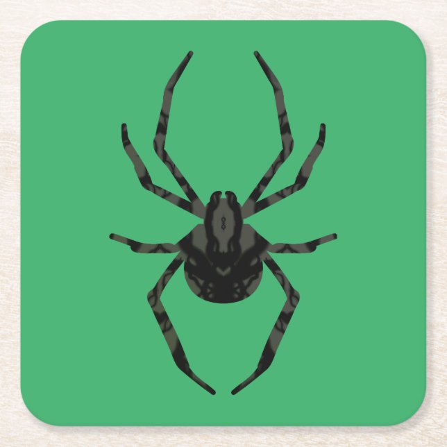 Porta-copo De Papel Quadrado Aranha Velha Comum (Frente)