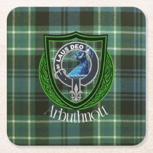 Arbuthnott Scottish Clan Tartan e Crest