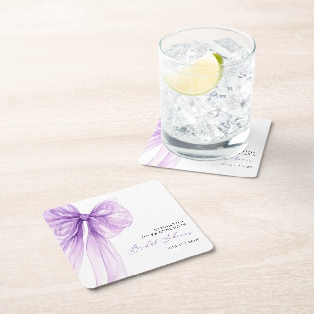 Porta-copo De Papel Quadrado Arco Roxo Moderno (Insitu)