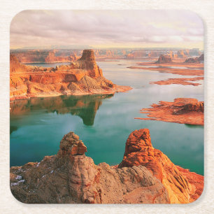 Porta-copo De Papel Quadrado Arizona Lake Powell
