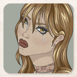 Porta-copo De Papel Quadrado Art nouveau