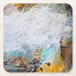 Porta-copo De Papel Quadrado Arte abstracta