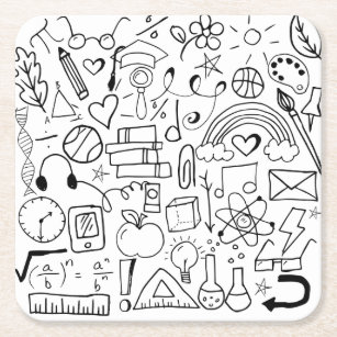 Porta-copos Desenho Do Doodle | Zazzle.com.br