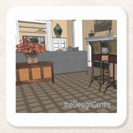 Porta-copo De Papel Quadrado arte de decoração do DesignCenter