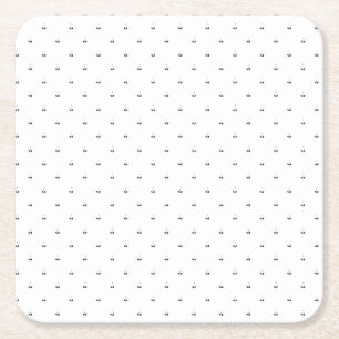 Porta-copo De Papel Quadrado Arte de linha, Porta copos de Papel Lilado Branco