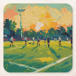 Porta-copo De Papel Quadrado Arte do Futebol (#2)