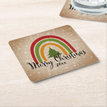 Árvore Natal Moderna do Arco-Íris 20xx Adicionar A