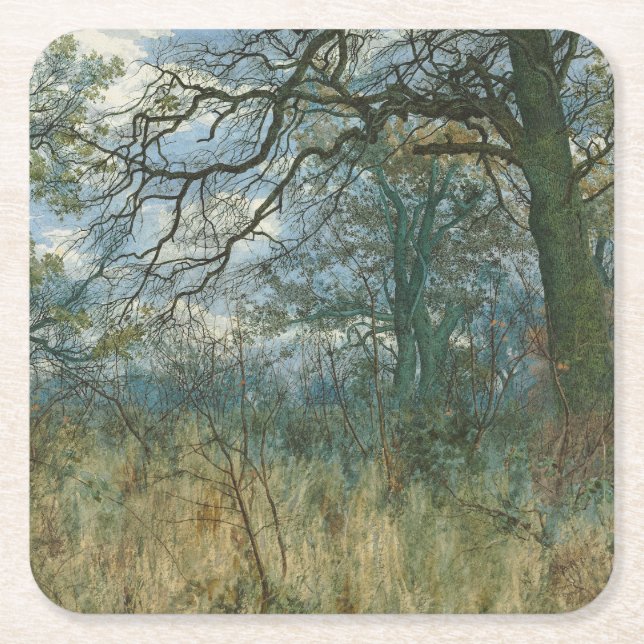 Porta-copo De Papel Quadrado Árvores e Sub-crescimento - William Fraser Garden (Frente)