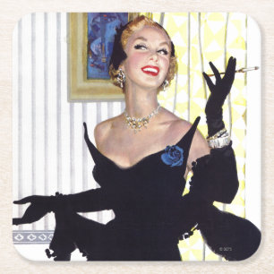 Porta-copo De Papel Quadrado As mulheres inteligentes são demasiado 2 perigoso