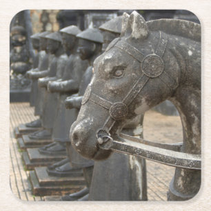 Porta-copo De Papel Quadrado Ásia, Vietnã. Figuras e estátuas de cavalos