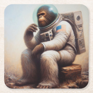 Porta-copo De Papel Quadrado Astronauta Bigfoot