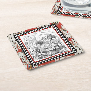 Porta-copo De Papel Quadrado Ataque dos cartões 1