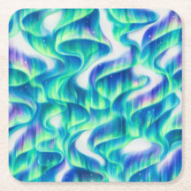 Aurora Boreal Padrão Abstrato Luzes do Norte