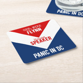 Porta-copo De Papel Quadrado Auto-falante do General Mike Flynn do Pânico da Ca