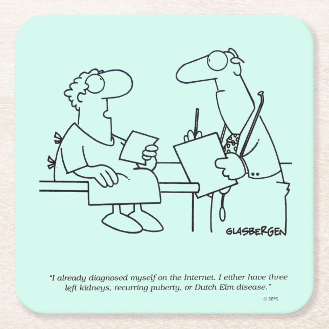 Porta-copo De Papel Quadrado Autodiagnóstico (Frente)