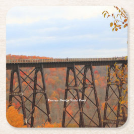 Porta-copo De Papel Quadrado Autumn Na Ponte Kinzua