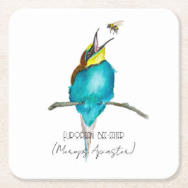 Porta-copo De Papel Quadrado Ave aquosa (apicultura europeia)