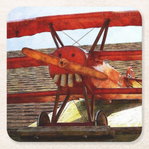 Porta-copo De Papel Quadrado Avião Vintage de Shirley Taylor