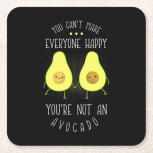 Porta-copo De Papel Quadrado Avocado Pode Fazer Todo Mundo Feliz