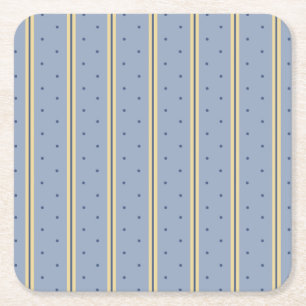 Porta-copo De Papel Quadrado Azul e Faixa de Areia