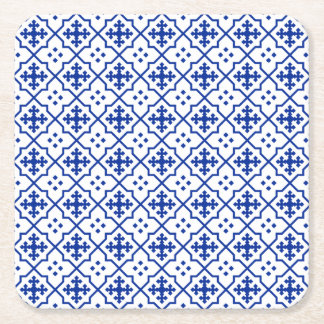 Porta-copo De Papel Quadrado Azul marroquino
